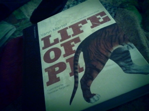 An image of a hardcover copy of Life of Pi